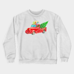 Classic Christmas Vintage Truck Crewneck Sweatshirt